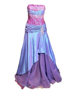 FLIRT by Maggie Sottero Iridescent Strapless Gown RARE